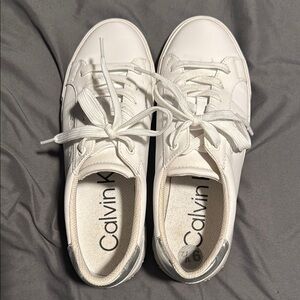 Calvin Klein White Minimalist Sneakers